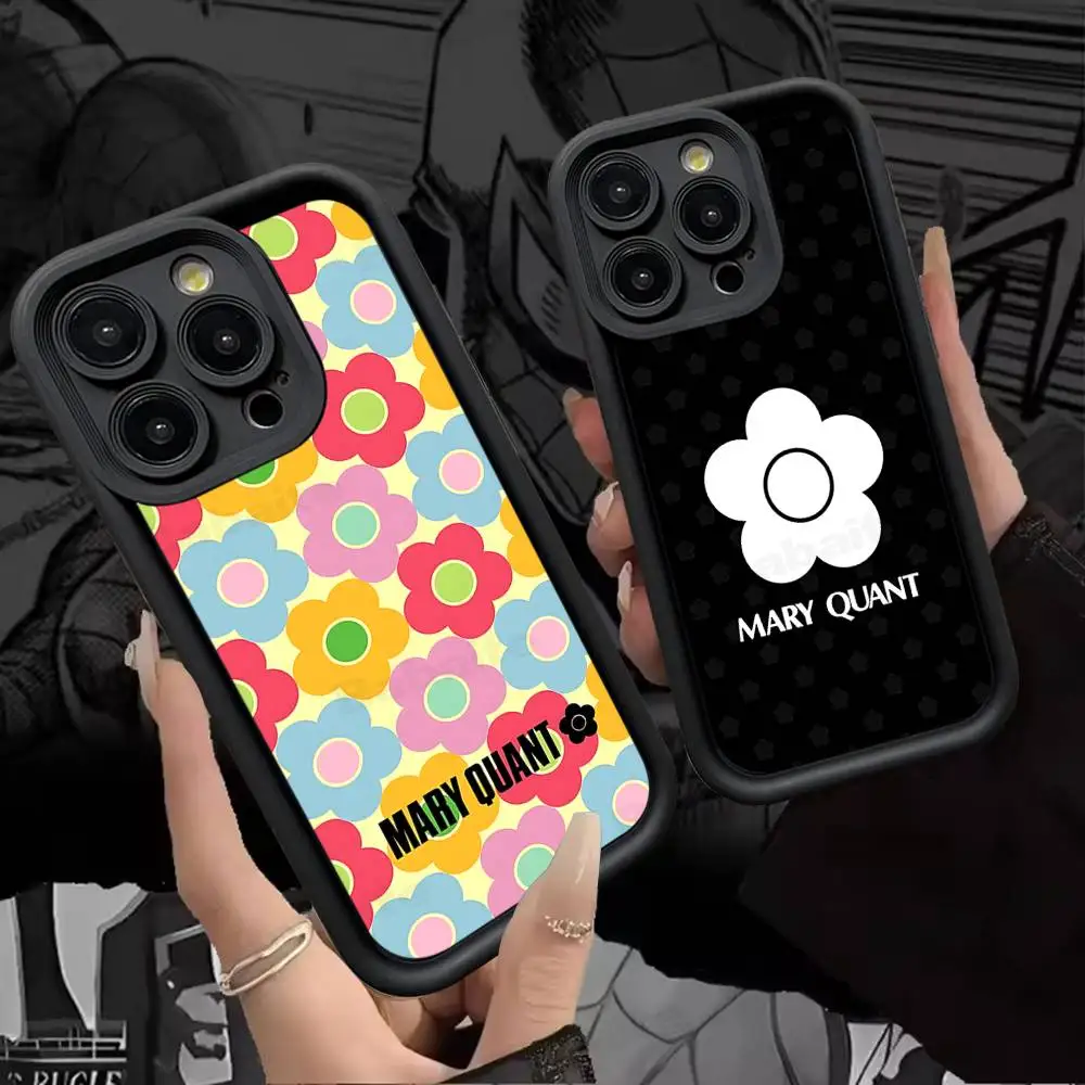 

Fashion M-Mary-Q-Quant Phone Case For IPhone 17 16 15 14 Plus 13 12 11 Pro Max Silicone Cover