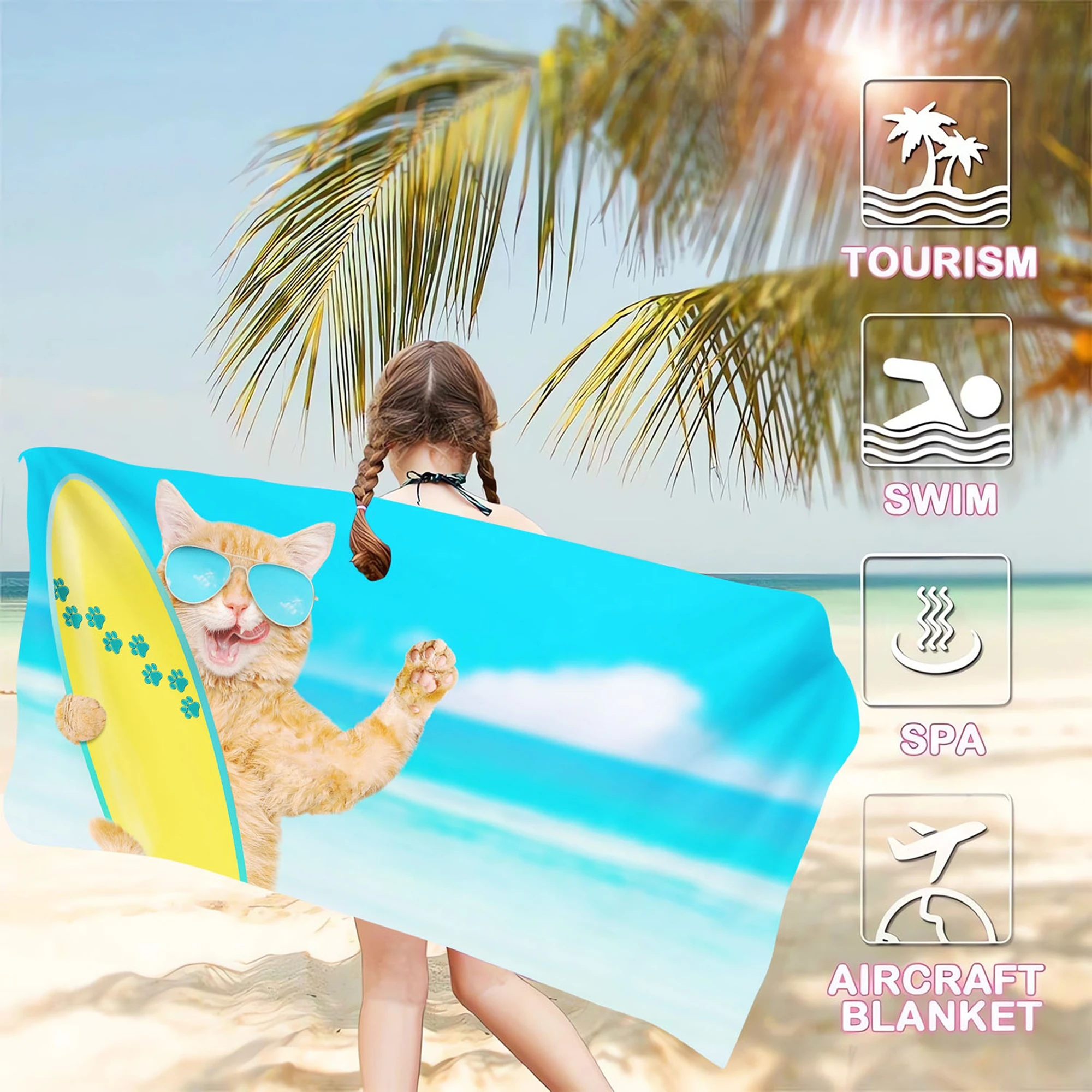 

Cartoons Beach Towel Custom Size Images Anime Scenery Pets Photos All Pictures Bathroom Deals Home Shower Travel