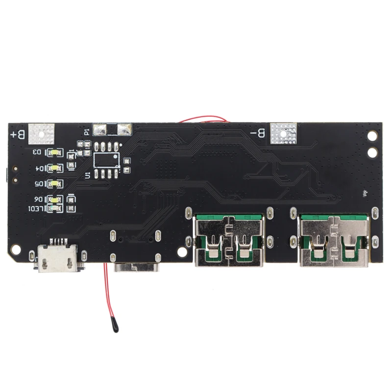 QC4.0 QC3.0 LED Dual USB 5V 4.5A 22.5W Micro/Type-C USB Mobile Power Bank 18650 Charging Module Temperature / Circuit Protection