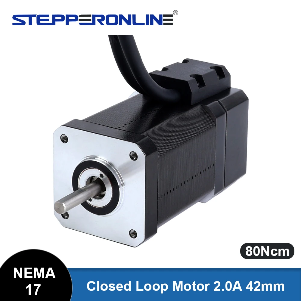 STEPPERONLINE Nema 17 Closed Loop Stepper Motor 80Ncm 2.0A with Encoder 42  Servo Motor Stepper Motor - AliExpress 13
