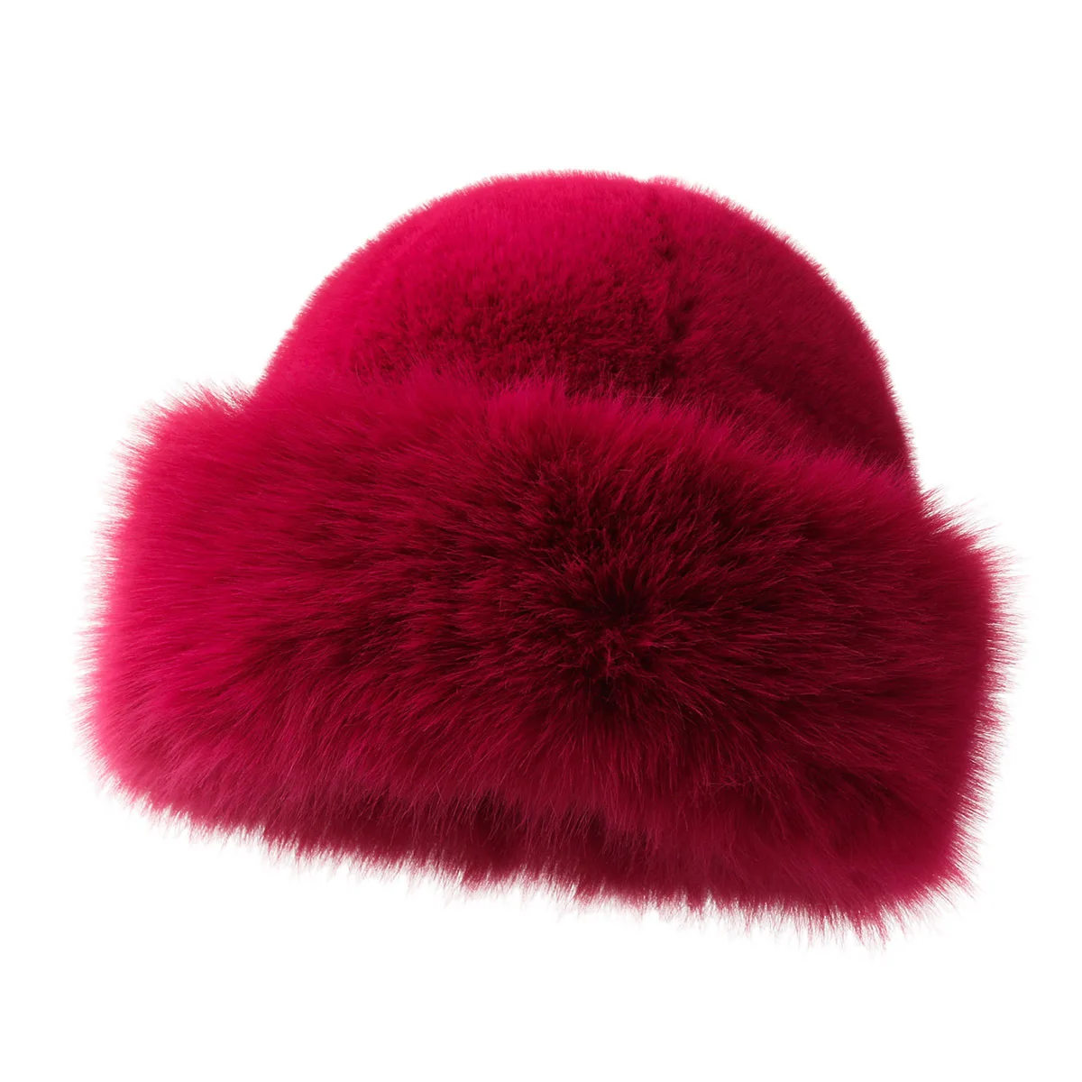 Fur Hat Women Warm Snow Ski Cap Female Faux Fox Fur Bomber Hat Lady Windproof Winter Hats for Women Russian Hat Ushanka