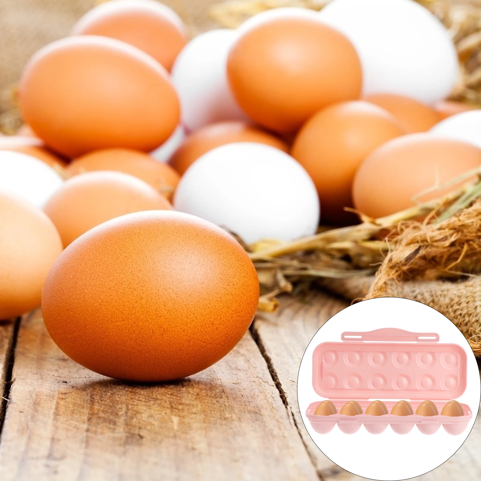 

2 Pcs Egg Storage Box Stackable Holder Accessories Reusable Containers Refrigerator Drawer Type Rack Display