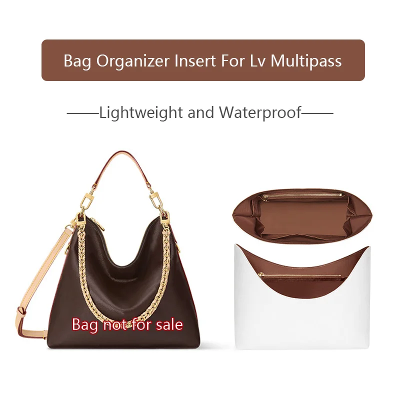 Waterproof Bag Insert For Lv Multipass Lightweight Bag Organizer Insert Storage Bag Support Bag Replacement Accessories