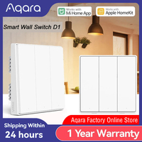 Aqara Smart Wall Switch D1 ZigBee Wireless Key Light Remote Control Fire Wire With /NO Neutral For Mijia Xiaomi Home Homekit APP