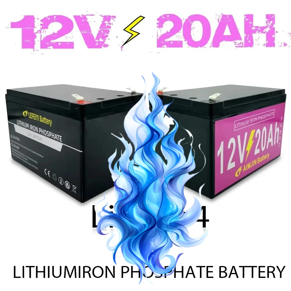 

LiFePO4 Battery Pack Built-in BMS Lithium Iron Phosphate Cells For Replacing Most of Backup Power Home Energy Storage 12V 20AH