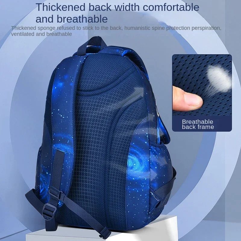 Imagem -06 - Mochila Escolar Ortopédica para Crianças Bolsa de Livro Impermeável para Meninos Mochila Primária para Crianças 2023