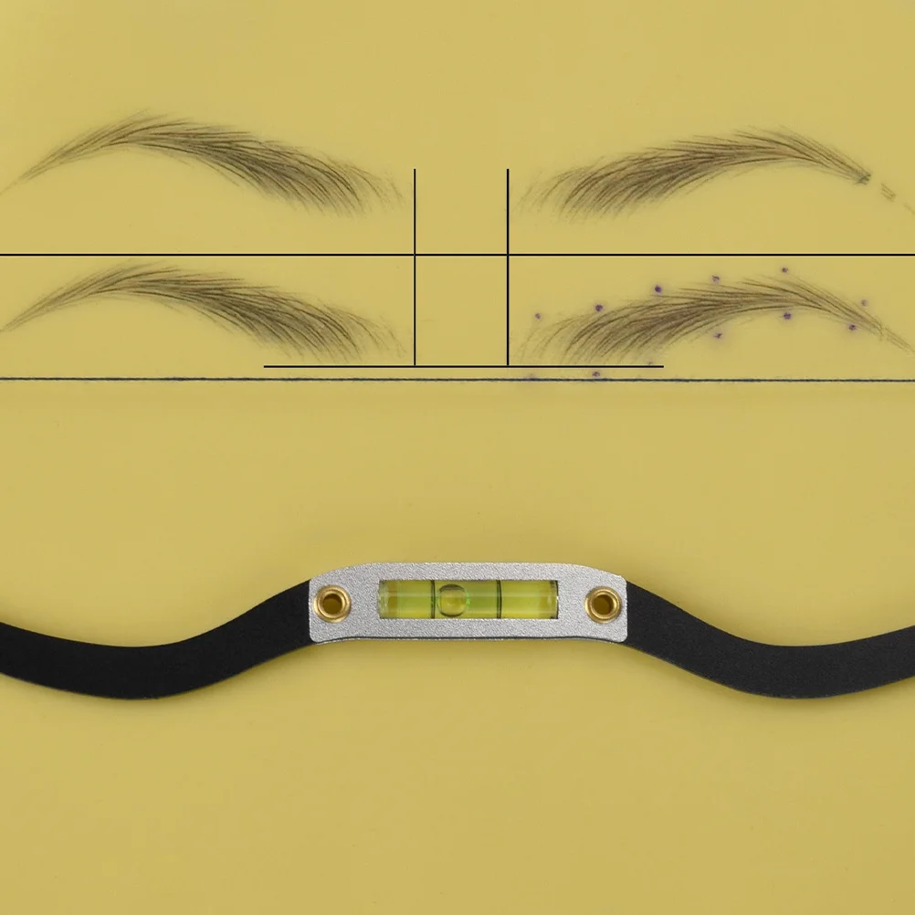 

Набор для разметки бровей: регулируемая линейка в форме банта для симметричных бровей, точное измерение, профессиональный набор для формирования бровей