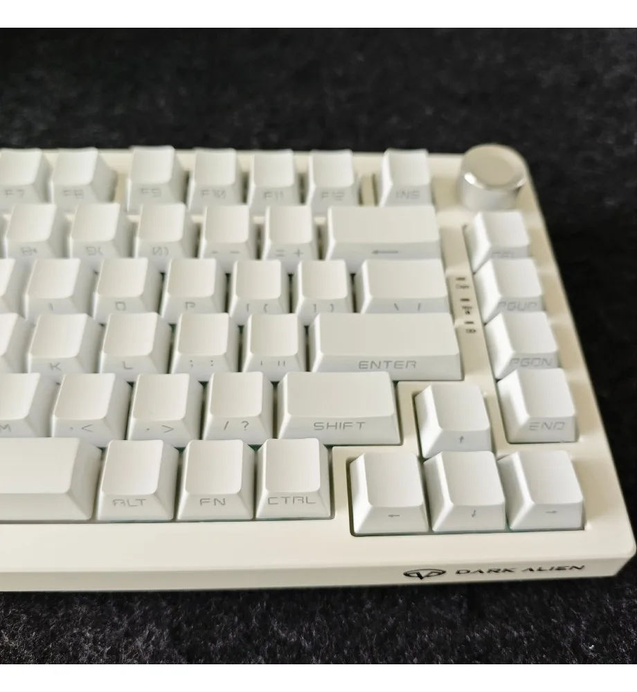 Solid color white side engraving 133 key box small full set of PBT material O E M height side engraving