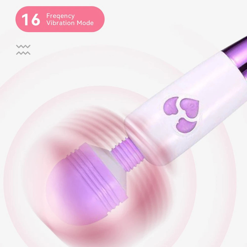 Vibrator Masturbator wanita, alat masturbasi tongkat ajaib Stimulator klitoris tahan air pemijat G Spot AV Stick produk seks dewasa Vibrator wanita