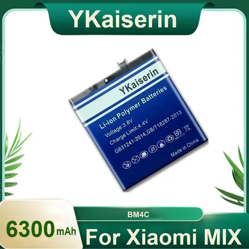 

YKaiserin Battery for Mi Mix For Xiaomi MiMix BM4C Batteries for Xiaomi Mi Mix 6300mAh Batteries