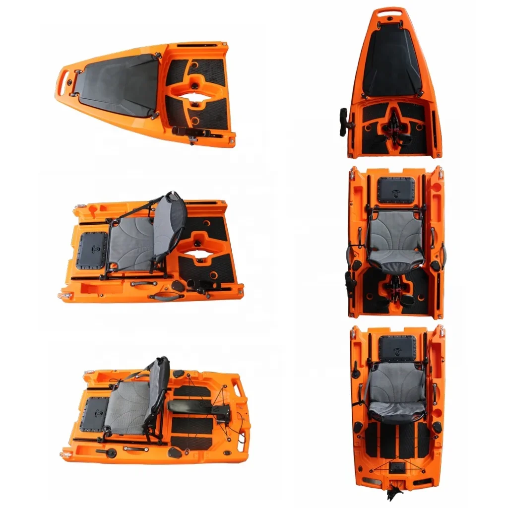 

Vicking Hull Design HDPE 3-section Tandem Modular Pedal Kayak New For Touring And Lake Fishing 14 FT Kano Canoe