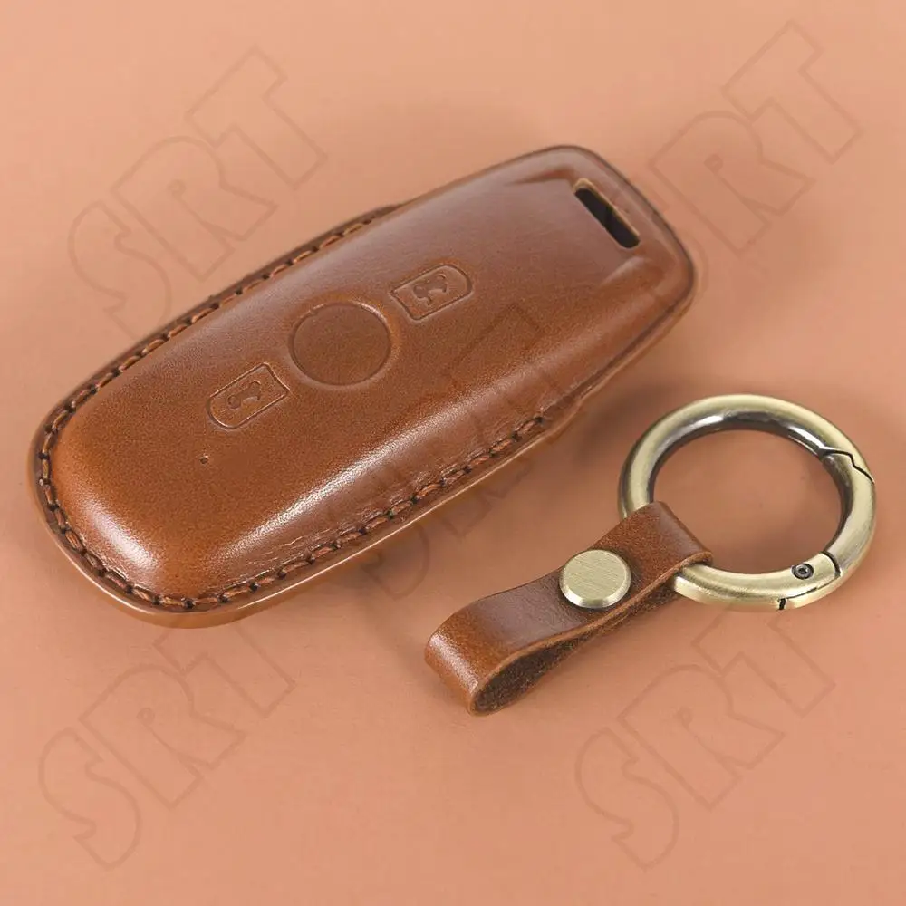 Fits for Honda GL1800 Gold Wing 1800 2018 2019 2020 2021 2022 2023 Motorcycle Key Leather Cover Case Fashion KeyChain KeyRing