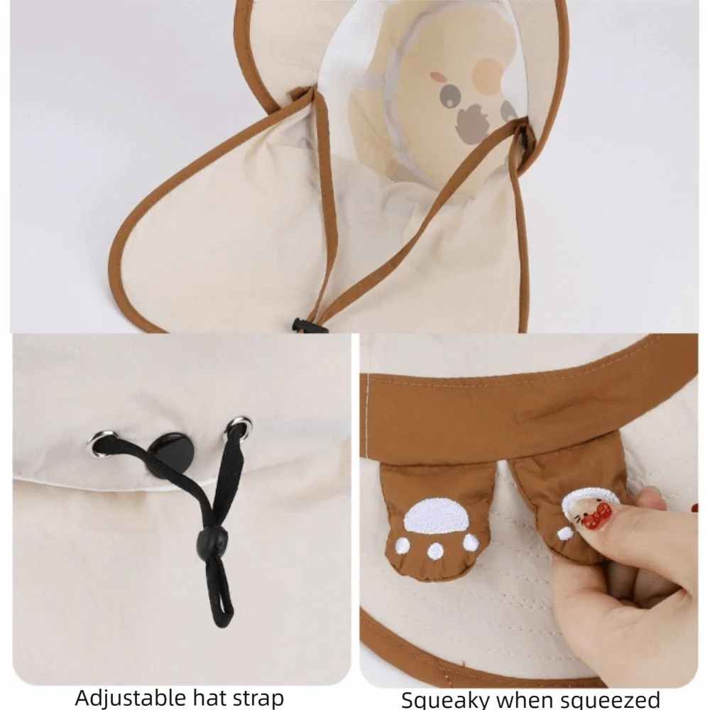 

Wide Brim Children's Sun Hat Detachable Shawl Large Eaves Sun Protection Hat Neck Flap Extended Shawl Bucket Hat Summer Outdoor