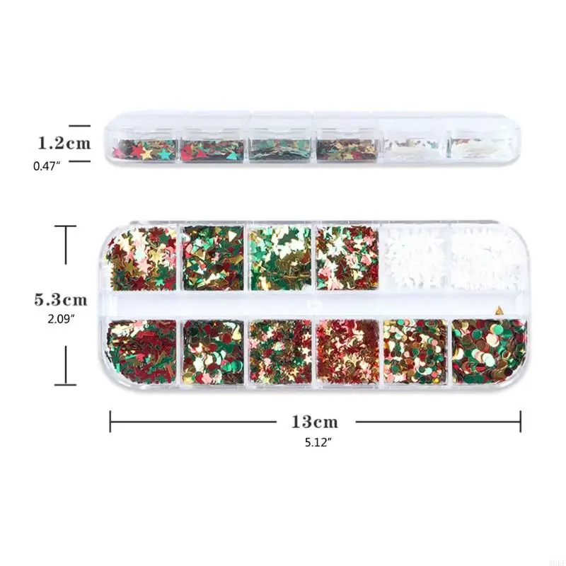 W8KF 1 مجموعة عيد الميلاد مسمار الترتر هدية عطلة لوازم هدية مثيرة للاهتمام