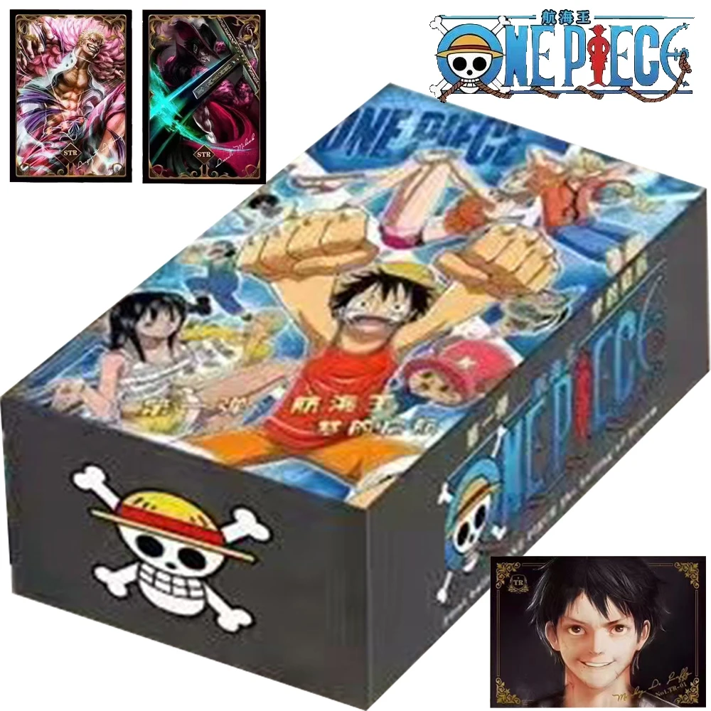 

ONE PIECE Collection Card For Children Don·Quixote Doflamingo Dracule·Mihawk Fantasy Adventure Anime Limited Game Card Kids Toys