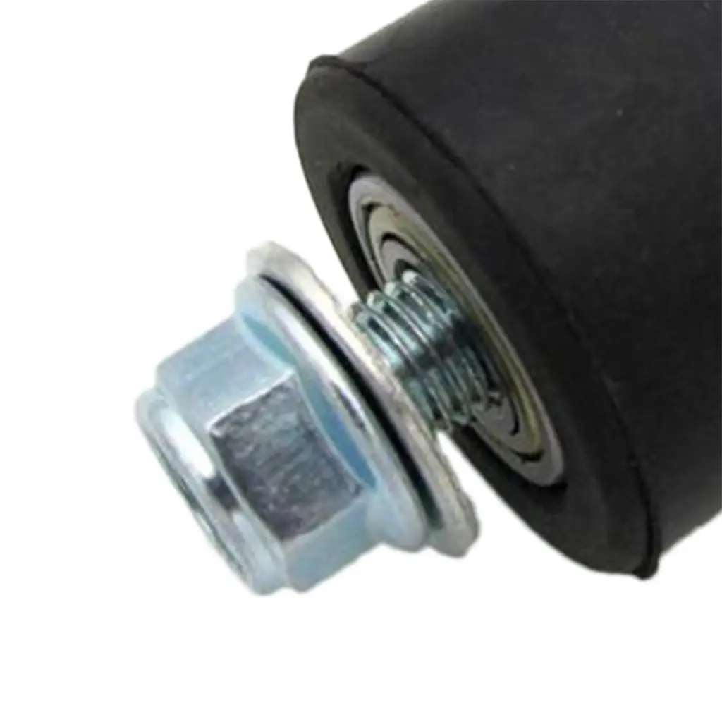 Universal Motorcycle Chain Roller 10mm Rubber Bearing Pulley Guide Slider Keeps Chain Aligned for Dirt and Street