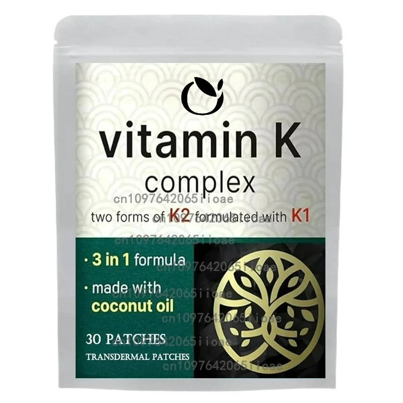 

30 Patches Vitamin K Triple Play ( Strength) Plus Additional Vitamins - Transdermal Patches Heart & Bone Support