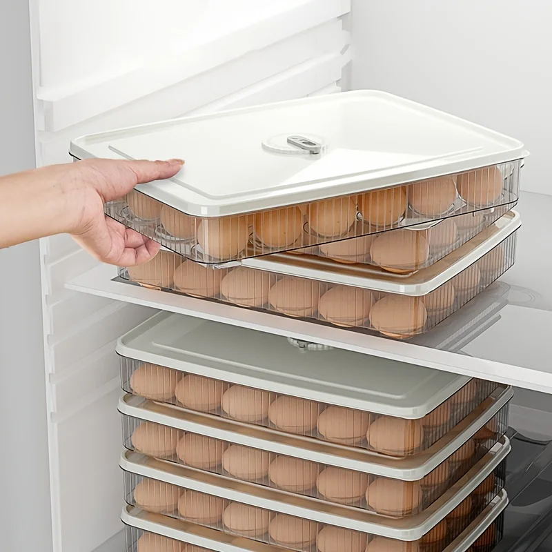 24 slot egg refrigerator storage box for durable and fresh-keeping, food grade fresh-keeping special egg storage Anti drop box