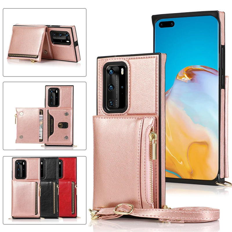 

Чехол-кошелек с Диагональной молнией для мобильных телефонов Huawei P40 P40 Pro P30 P30 Lite Mate 40 40 Pro 30 30 Pro 20 20 Pro 20 Lite