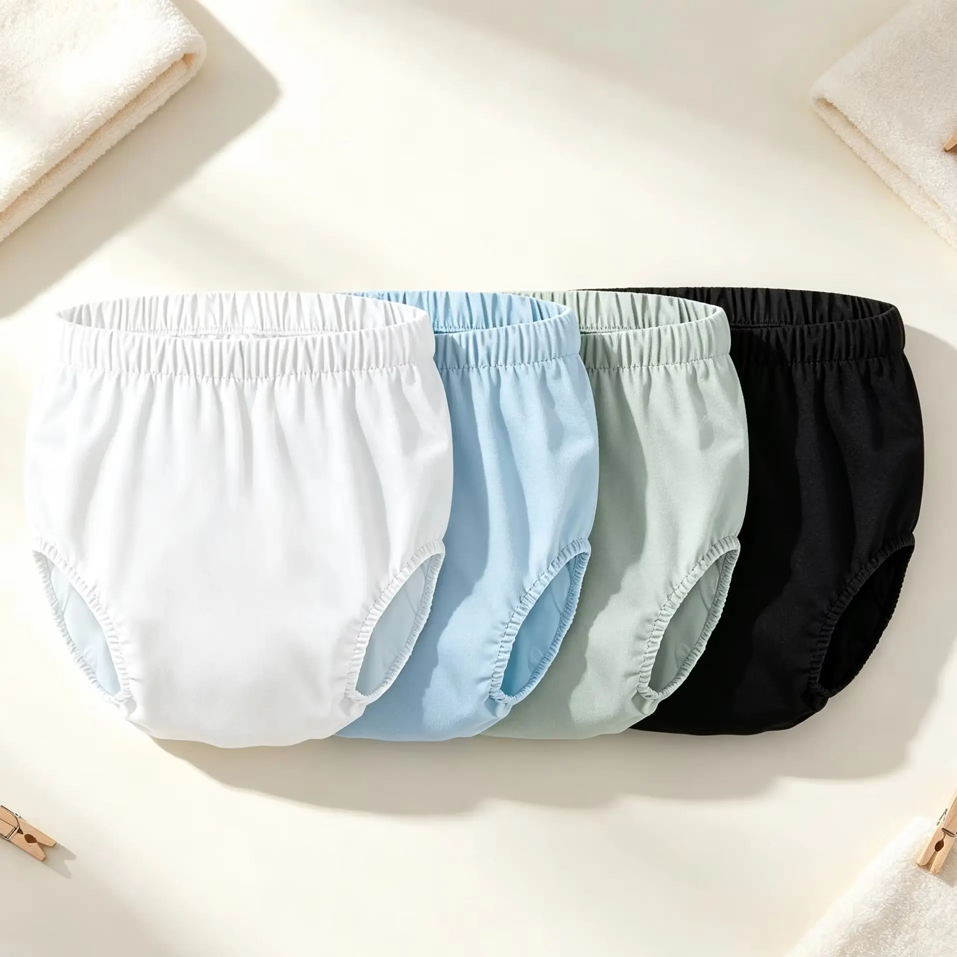 Elderly Incontinence Pants Washable Waterproof Diaper Cover Anti Leak Underwear Cough Urine Leakage Cloth Diaper Briefs
