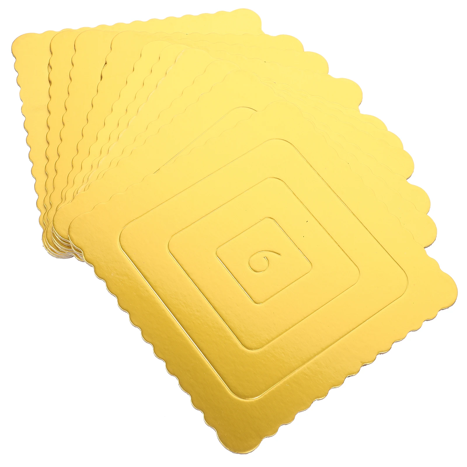 Tablero Base de pastel rectangular, accesorios para hornear, bandeja de papel, tambor de cartón corrugado, 10 Uds.