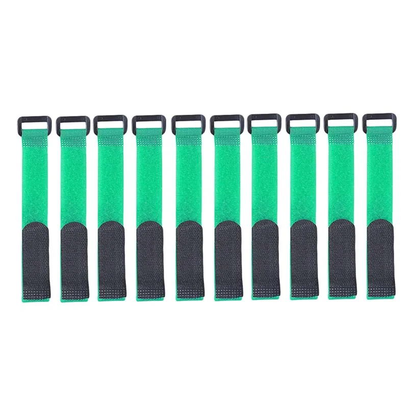 10pcs/set Reusable Fishing Rod Tie Holder Strap Suspenders Fastener Hook Loop Cable Cord Tie Belt Fishing Tackle Box Accessories