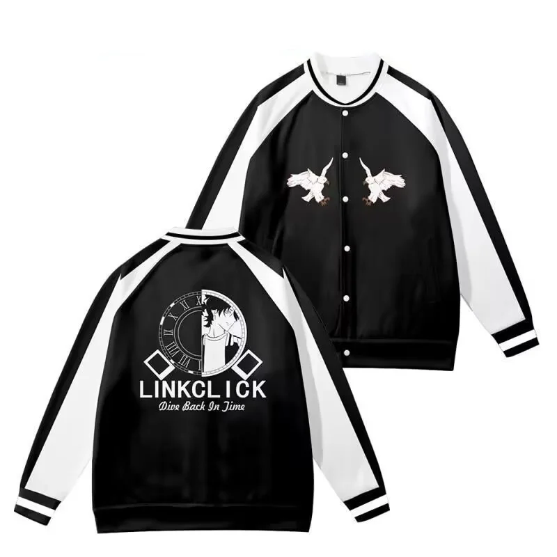 Link Anime Click Baseball Jacket Men Bomber Jacket Outerwear Shiguang Daili Ren Lu Guang Cheng Xiaoshi shirt Cosplay Uniform