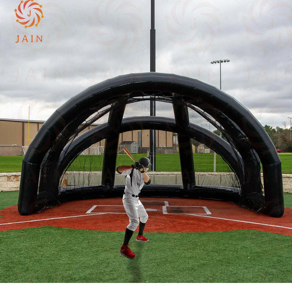 Outdoor use Inflatable turtle Backstop Baseball batting Cage air tight mesh tent baseball arena for race game