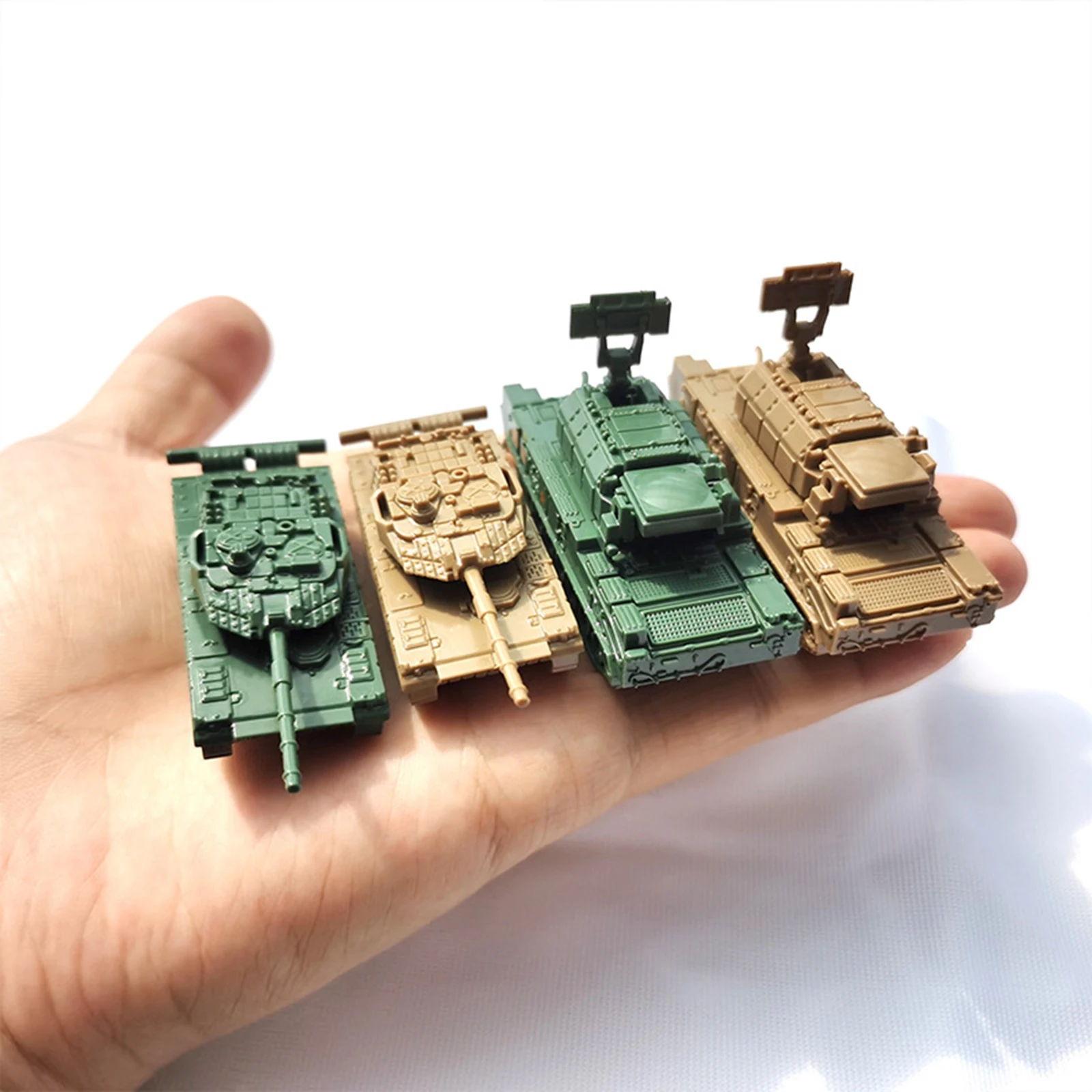 1/144 Puzzles Building Model Kits Education Toy Armored Tank Model Assembled Tank Model for Children Adults Collection Gift