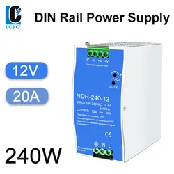 NDR 240W 180-240V AC TO DC Industrial DIN Rail Switching Power Supply 12V 24V 48V 180V-240V  AC TO DC