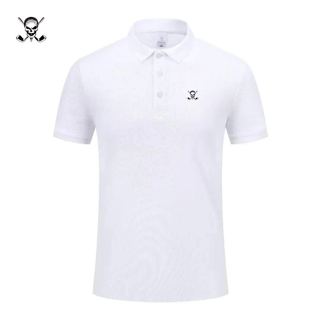 

Модная брендовая рубашка-поло с короткими рукавами, мужская футболка с принтом, летняя новинка, удобная, дышащая, высококачественная повседневная футболка с лацканами