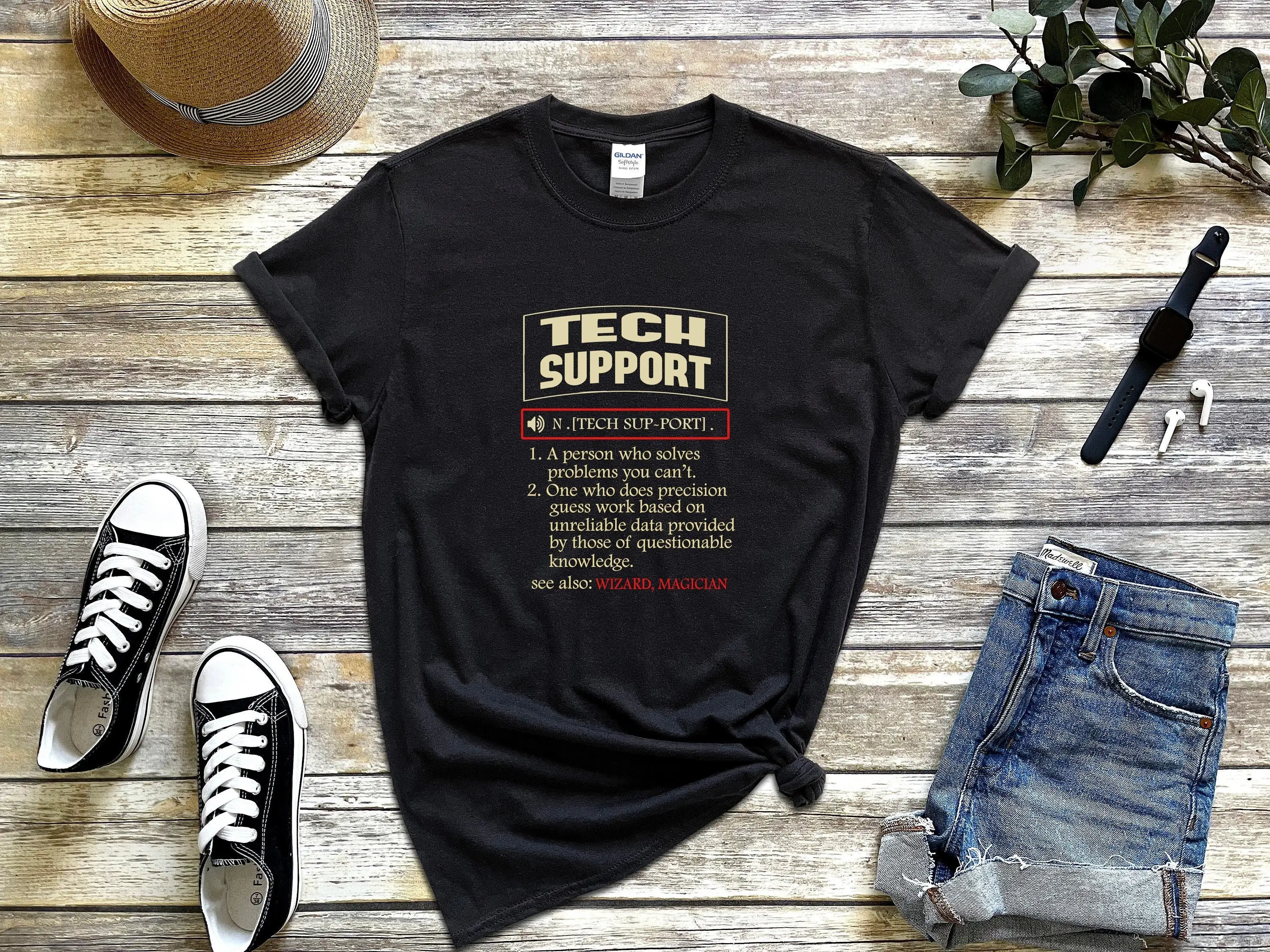 

Tech Support Definition T Shirt Helpdesk Sysadmin Geek s Technical