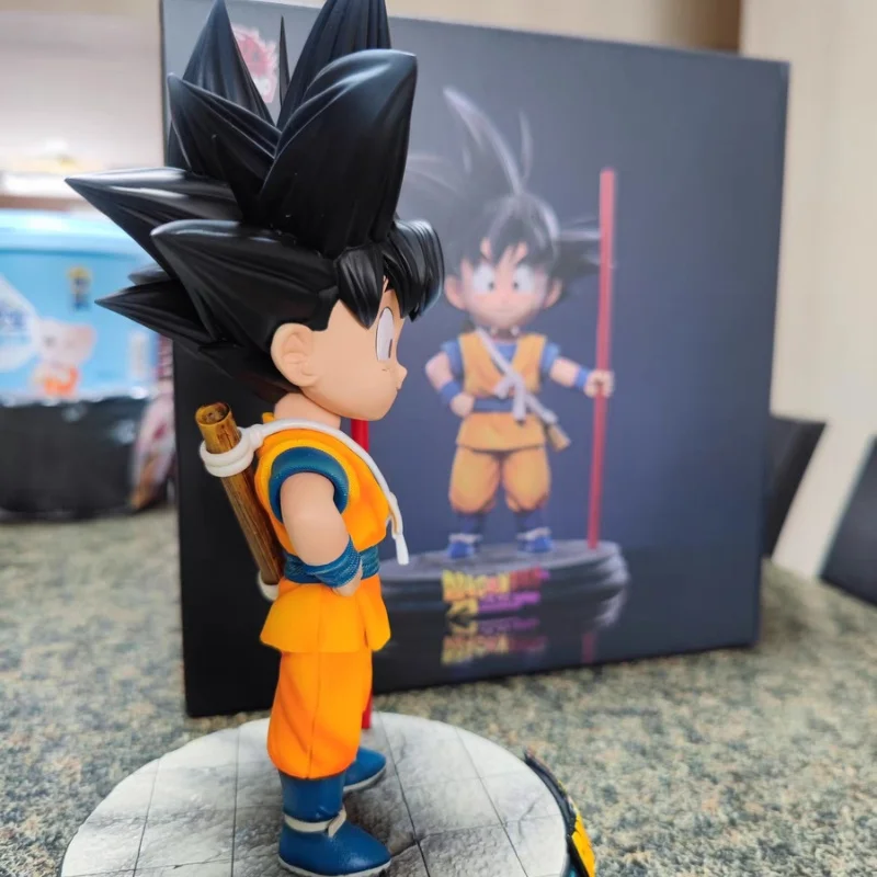 En Stock Anime Dragon Ball Son Goku figura chico Goku figuras de acción 22cm colección de estatuas de Pvc modelo juguete regalos de navidad para Fans