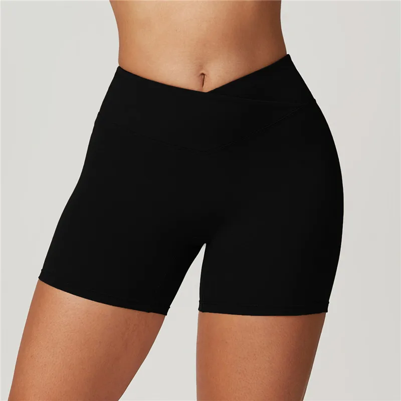 

Cross High Waist Shorts Scrunch Butt Yoga Shorts Push Up Gym Shorts Squat Athletic Workout Short Women Sportswear