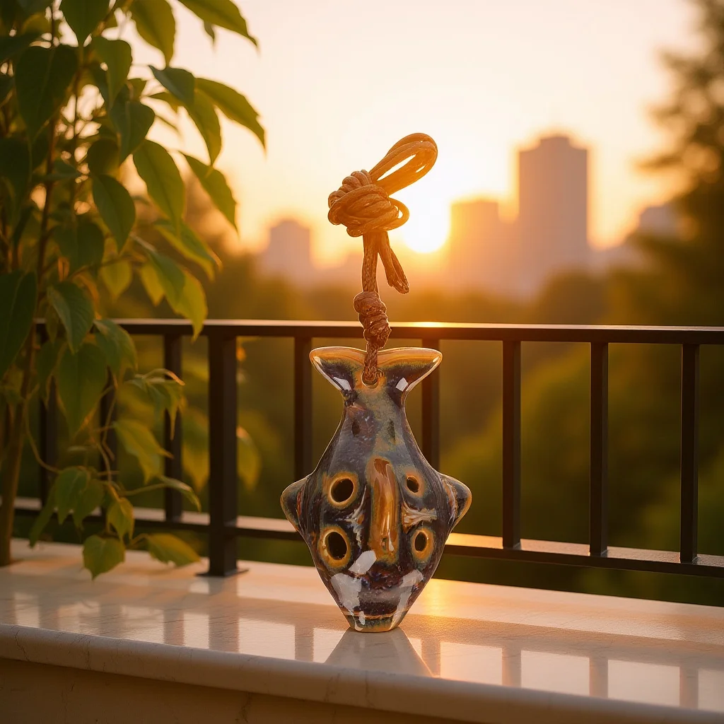 

Delicate 6-Hole Ocarina Beginner Friendly Wind Instrument for Children Practice Easy to Play Portable Musical Instrument