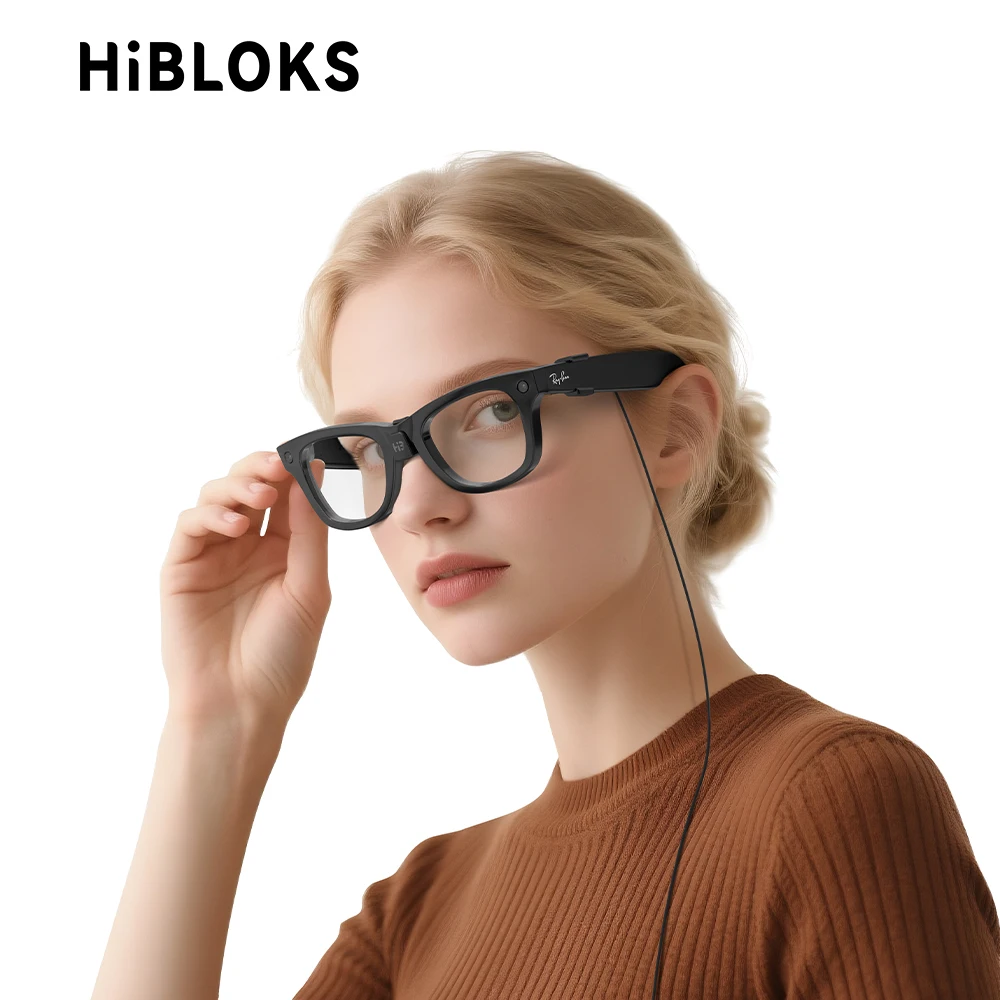 HIBLOKS para gafas RayBan Meta Wayfarer Skyler Cable de carga rápida para RW4008 RW4006 RW4010 AI accesorios de gafas inteligentes