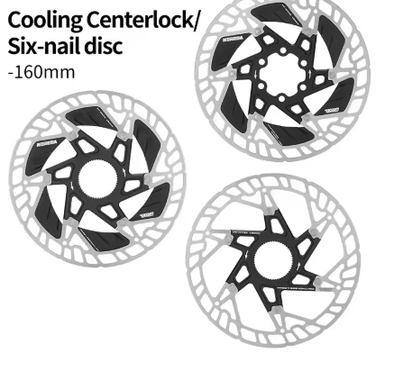 Ultralight Bicycle Brake Rotor 160mm Diameter Hollow Out 6-Bolt/Central Lock Brake Disc Used for SHIMANO/SRAM Brake