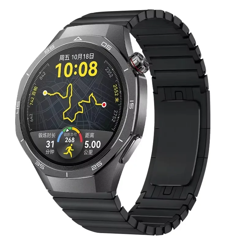 22 مللي متر حزام معدني لساعة هواوي GT5 5Pro 46 مللي متر حزام سوار من الفولاذ المقاوم للصدأ لساعة هواوي 3 4 4Pro GT 5 4 3 2e معصمه