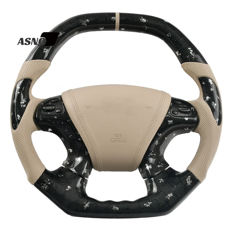 Car-styling Carbon Fiber Suede Steering Wheel For Infiniti JX35 2013 M M35 M25 M37 M56 QX60 Q70 2013 2014 2015 2016 2017