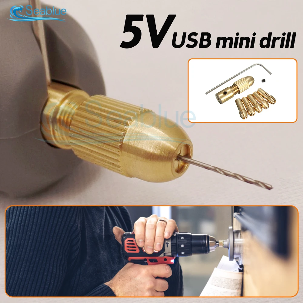 22 in 1 High-power Electric Drill Engraver Rotary Tool Engraver Pen Mini Drill Grinder Accessories  DC 5V USB Power Supply