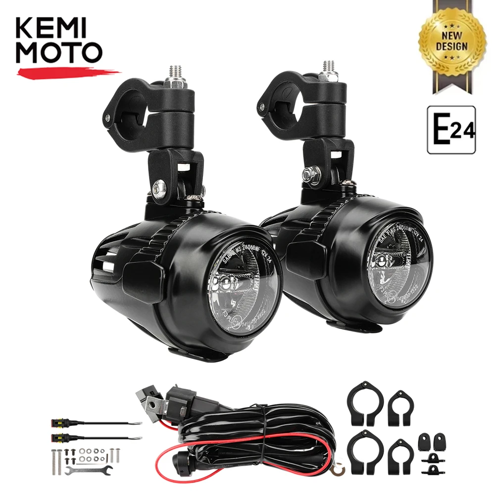 

KEMiMOTO Fog Lights for BMW R1200GS LC R 1250GS R1250GS F800GS GSR1200 F850GS F750GS Adv R 1200 GS Motorcycle Light Guards Cover