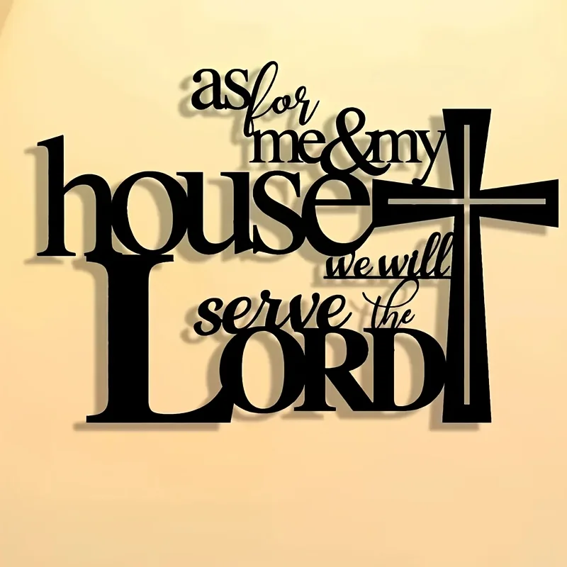 Elegant Metal Fashionable Hollow Cross Wall Art- Multifunctional decoration suitable for various
