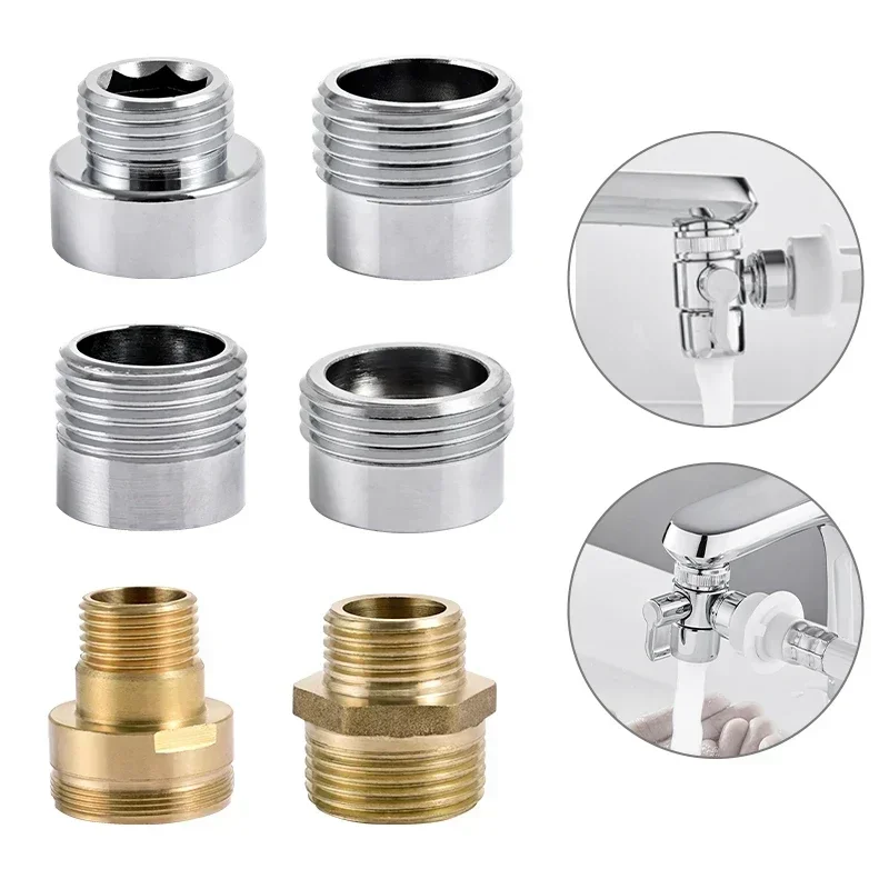 Water Faucet Coupler 1/2 To M16 M18 M20 M22 M24 M28 M32 Thread Connector Conversion Tap Adapter Fitting Bubbler Kitchen Bathroom