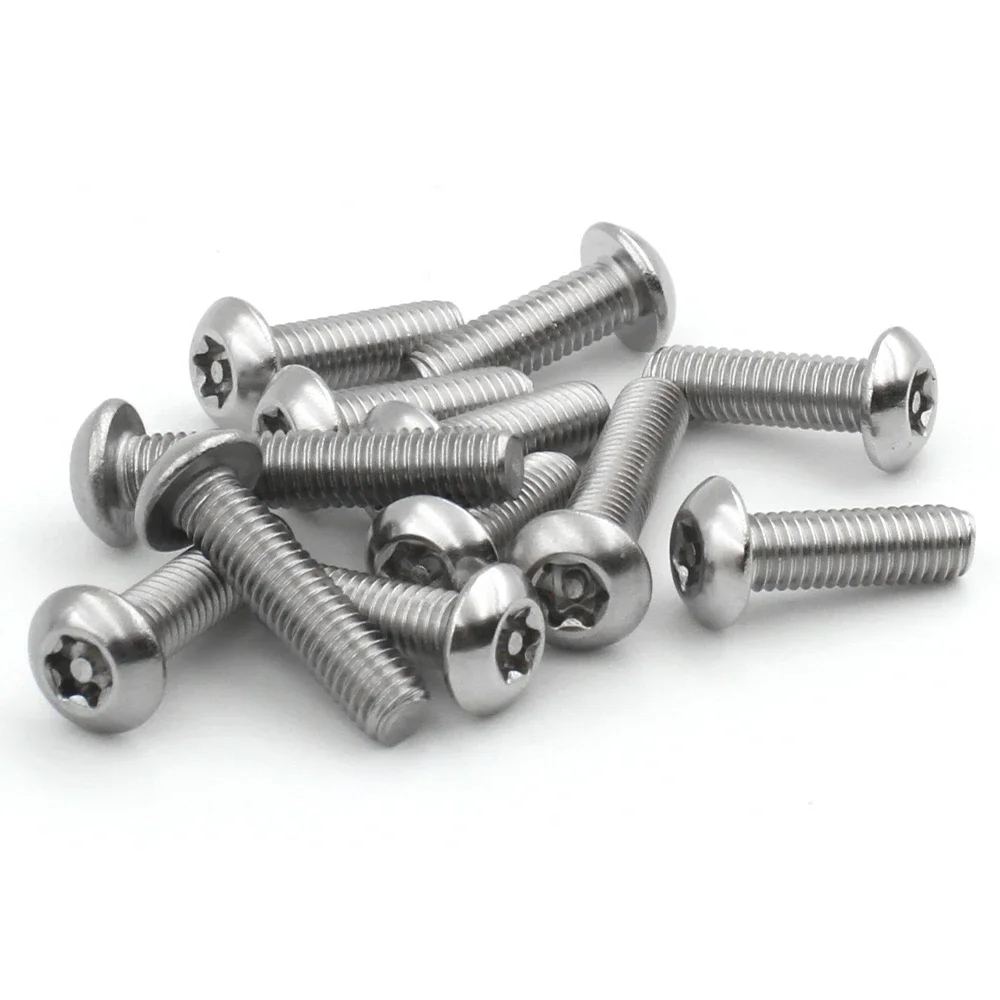 M2 M3 M4 M5 M6 M8 M10 304 Stainless Steel Six Lobe Torx with Pin Round Head Button Security Screw Bolt Anti-theft Tamper Proof - Image 5
