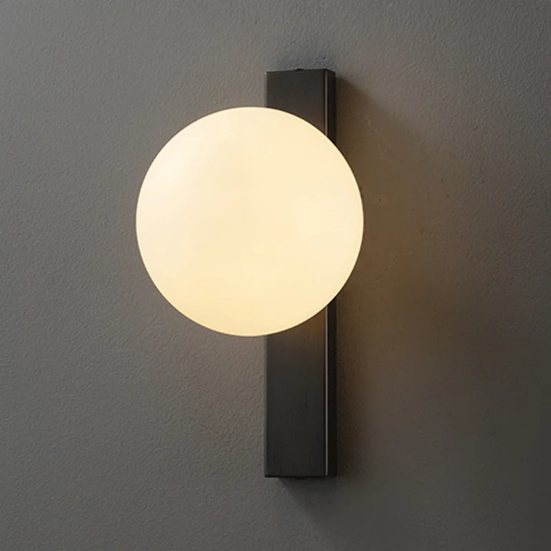 

Simple Black Copper Estiluz Circ LED Wall Sconce For Bedroom Bedside Living Room Modern Corridor Aisle Lighting Luxury Lamps