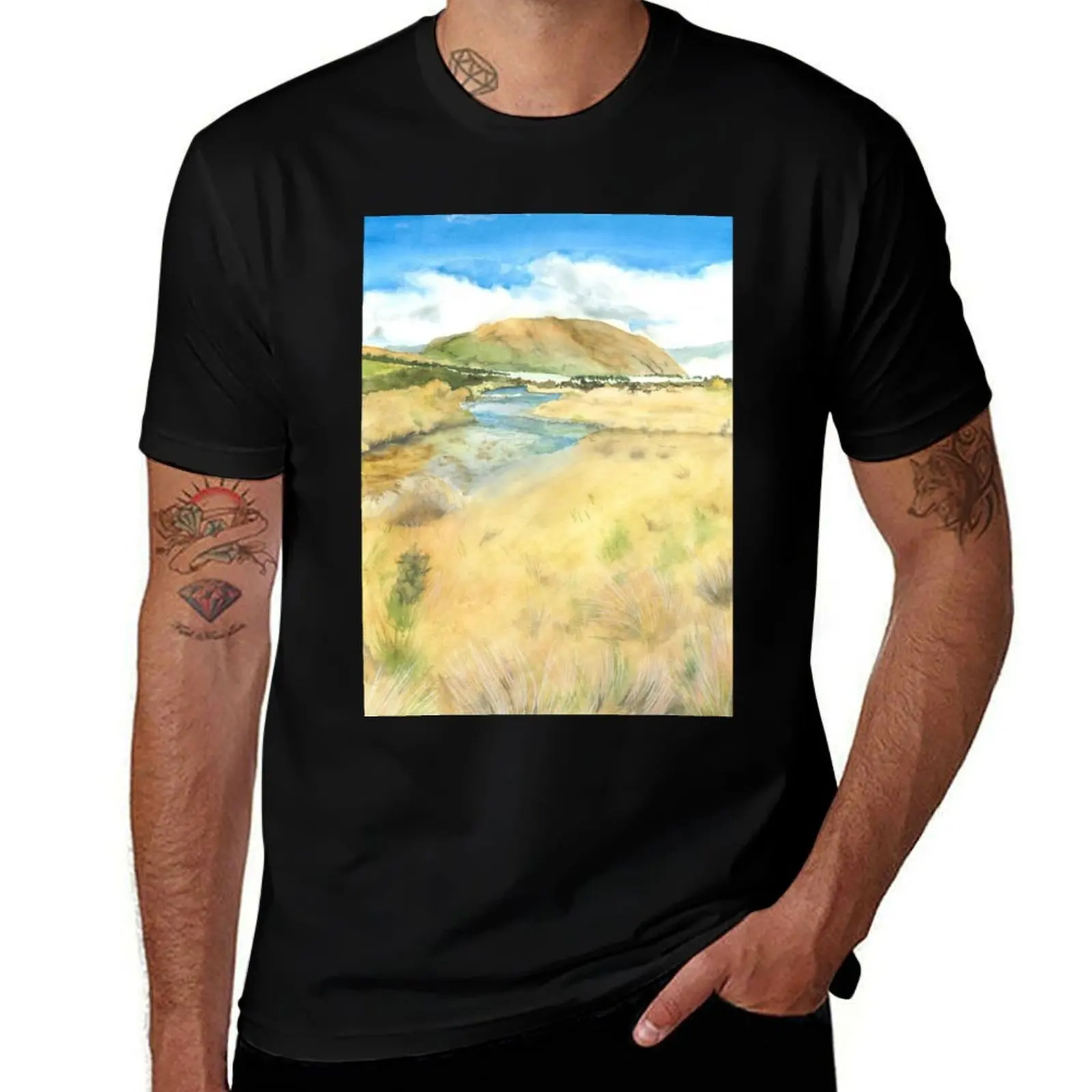 

View towards Mount Harper T-Shirt t shirts cotton 100% man graphic t shirt T-Shirt