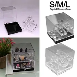 Acrylic Crystal Display Case Display Rack Organizers Transparent Storage Box Display Holder Three-layer Container