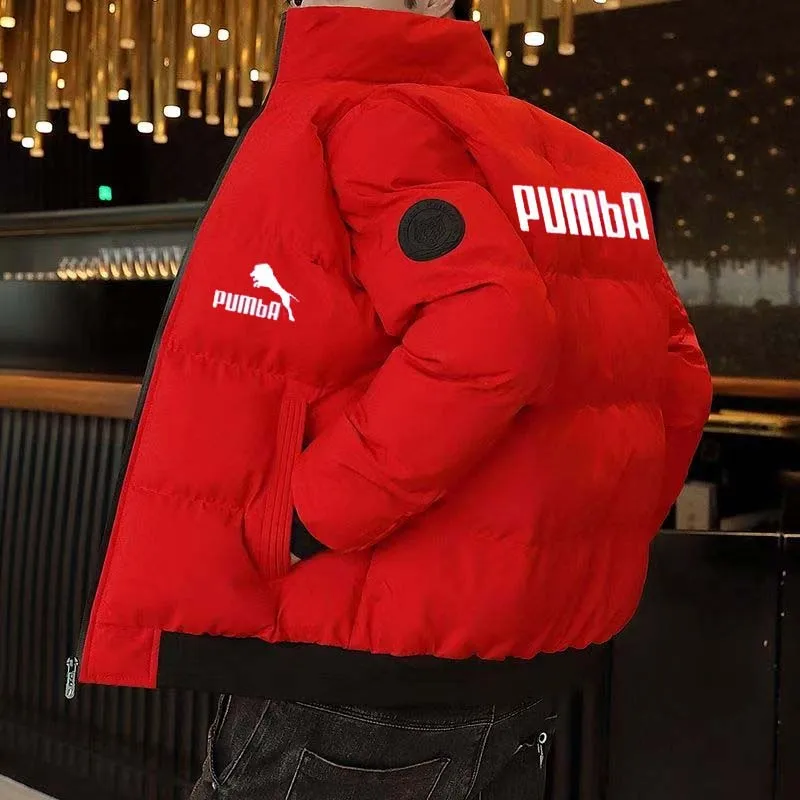 Cotton-padded Coat Autumn and Winter Korean Thickened Down Cotton-padded Coat Short Style Cotton-padded Jacket Men's Collarless
