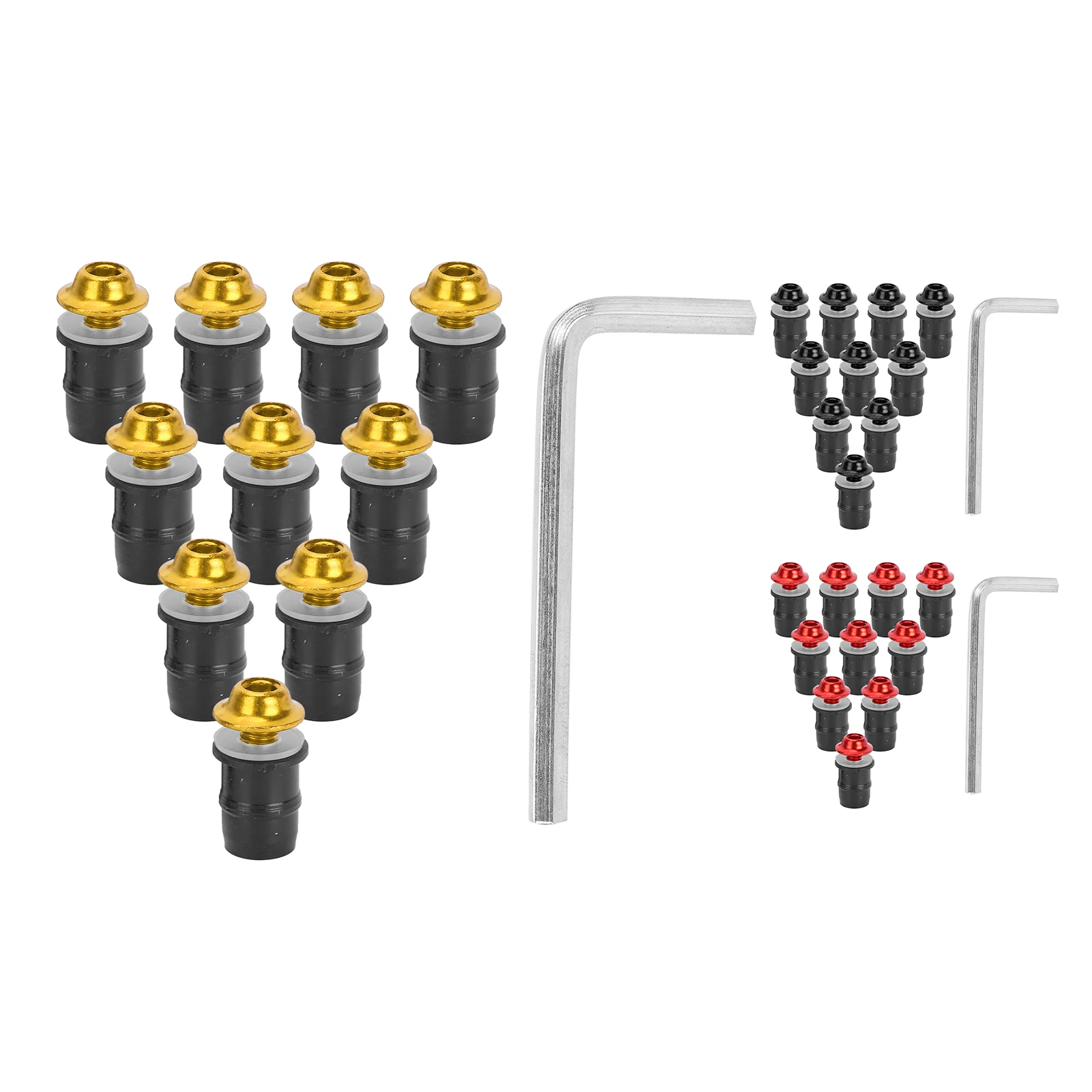 10PCS Motorcycle M5x16mm/0.6in Windscreen Windshield Screw Bolt Kit Universal with Wrench Autocycle Accessories Windscreen Nuts