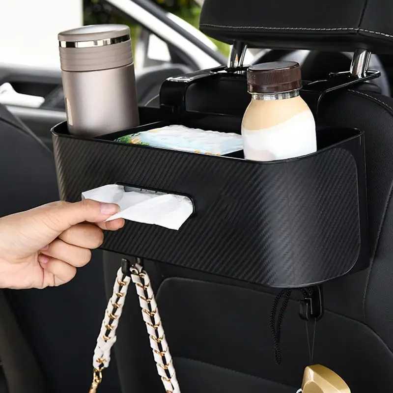 

Car Seat Back Storage Box Auto Tissue Box Cover Large Capacity Organizer For Truck RV Backseat Napkin Holder